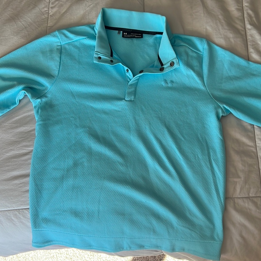 Teal Under Armour Cold gear Sweater-great for golfing